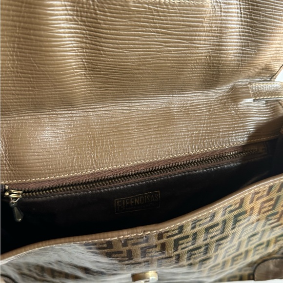 Fendi Zucchino Clutch Bag Fall Vintage Classic Timeless - Picture 11 of 13